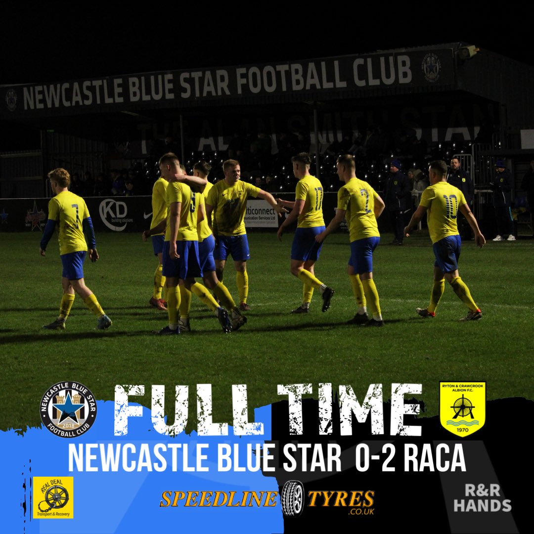 FULL TIME!

First half goals from Aaron Costello and Lucas Hildreth secures Albion a brilliant win on the road. Class defensively in the second half.

NBS 0-2 RACA

#RACA🔵⚫️