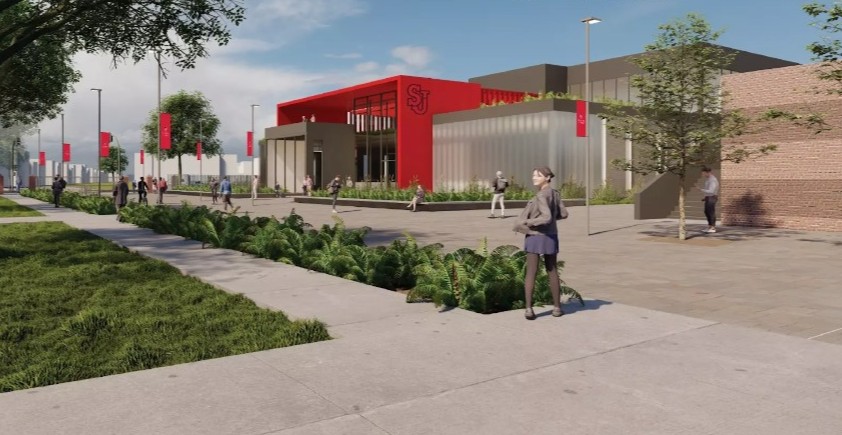 .@StJohnsU is unveiling a NEW basketball practice facility for @StJohnsBBall & @StJohnsWBB! 🎉 Expected to be completed in 2027, this 50,000-square-foot project will feature courts, training and strength areas, & more. 🏀 For more: bit.ly/SJUBBPractice. 📸: @StJohnsRedStorm