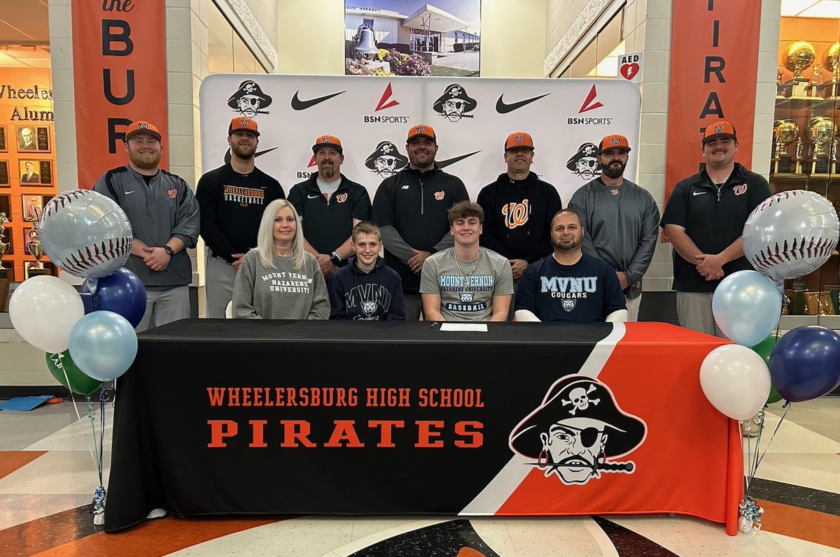 paulboggssports's tweet image. Congratulations to Wheelersburg HS seniors Connor Estep &amp;amp; Caden Conn on their recent official intentions to play college baseball @ @mvnu1968 @MVNU_Cougars @MVNUBaseball @Cadenconn22 @ConnorEstep2 @Jonathan1Estep @PirateBSB @DMoore34