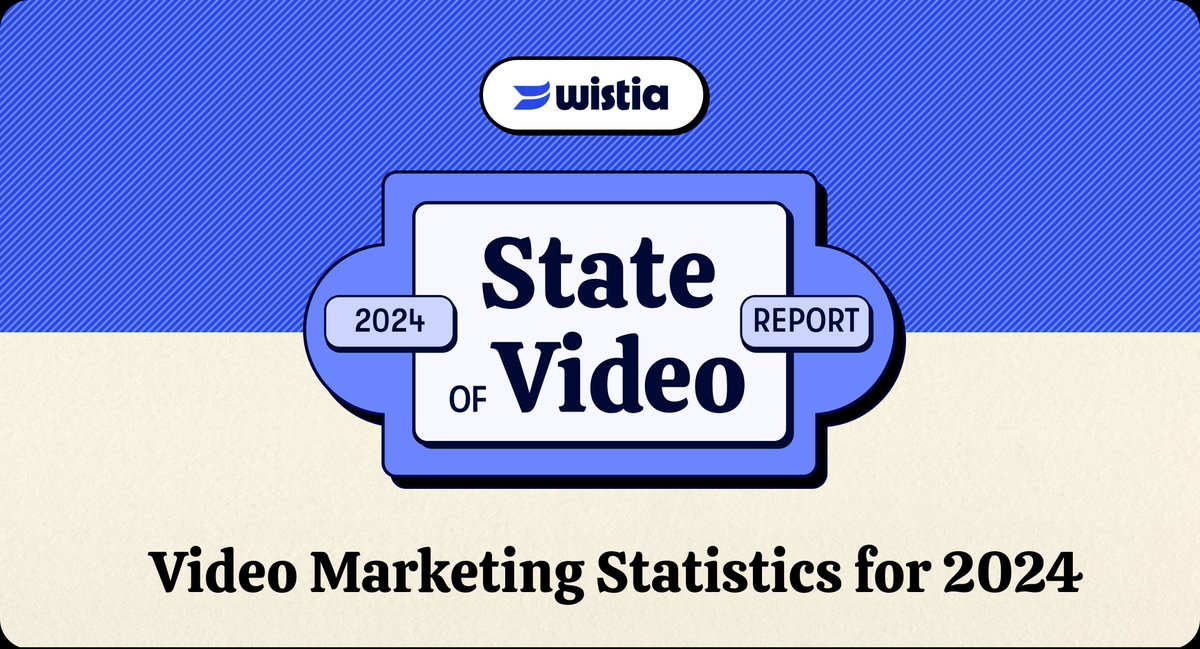 The 2024 State of Video report has been released, with plenty of insights and tips to help maximise your #videomarketing strategy buff.ly/3vcFsgB #video #videocontent #videoROI #videostatistics #videostrategy