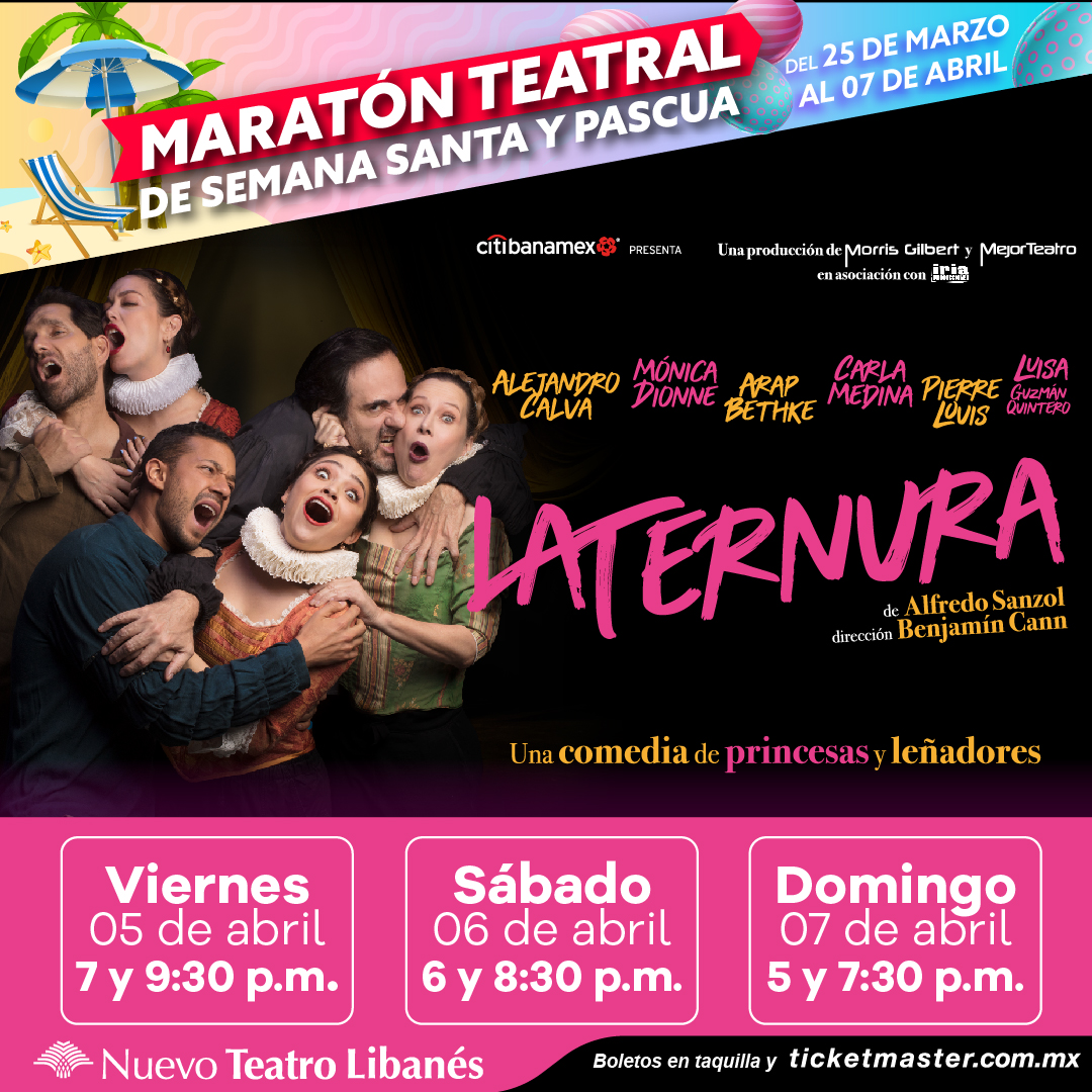Si estas de vacaciones de Semana Santa estás en la CDMX no te puedes perder de la #LaTernura, un ingenioso, tierno y cómico homenaje a las comedias de amor.

🏖️ #MaratónTeatral
🍉 Semana Santa y Pascua
🏐 Del 25 de marzo al 7 de abril
🩴 bit.ly/LaTernuraBolet…