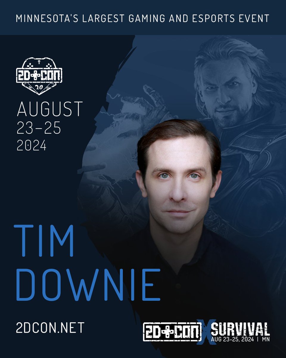 What's that? Gale and Karlach at 2D Con 2024? We are excited to announce that @TimDownie1 will be joining @SamanthaBeart at 2D Con 2024 this August in Minneapolis, MN!