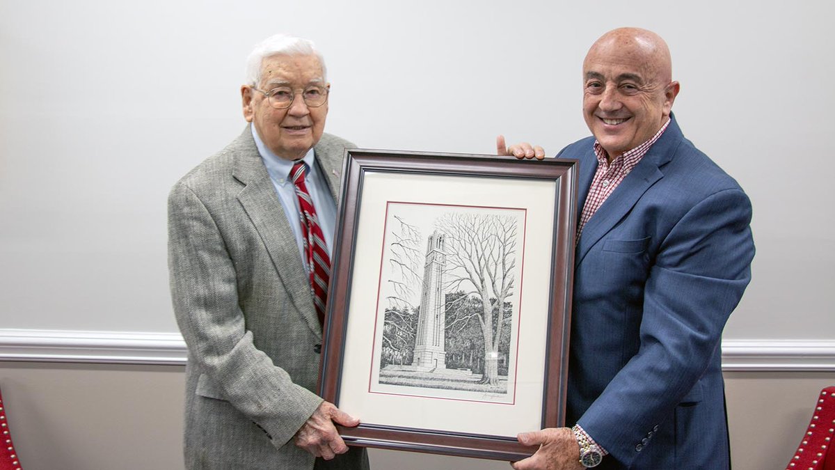 NC State Extension received a special donation of fine art depicting NC State's iconic Memorial Belltower earlier this month. The original artwork by renowned pen and ink artist Jerry Miller was estimated to have been finished in 1975. Learn more: ncst.at/ctNf50R2KZJ