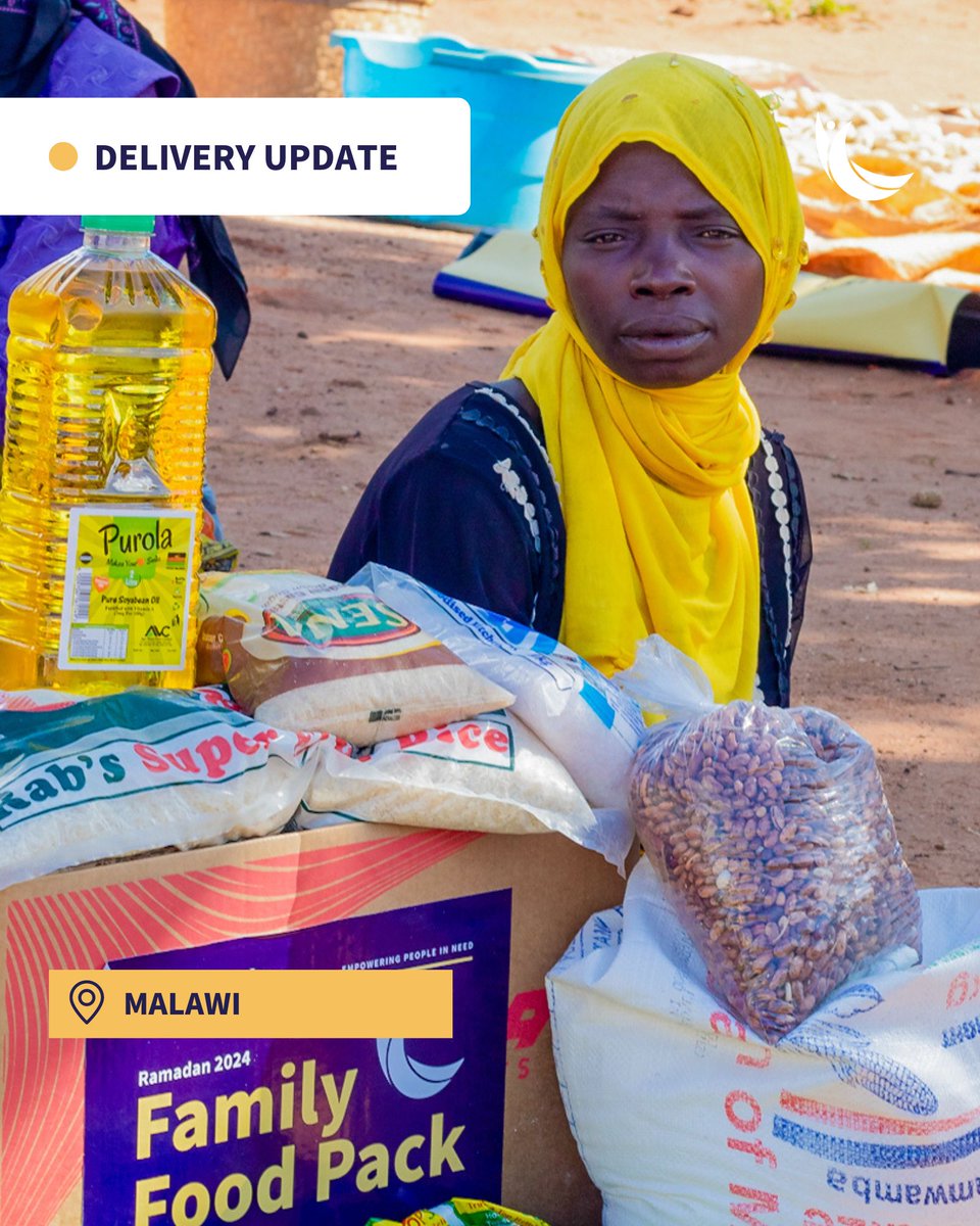 📦 #Ramadan Delivery Update #Alhamdulillah, family food packs have been distributed in #Malawi, empowering families to fast throughout the blessed month. islamichelp.org.uk/food