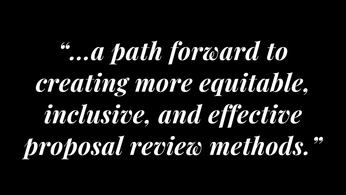 BeckmanFnd's tweet photo. Beckman Young Investigator Award Applicants Gain Improved Equity and Inclusion through Introduction of Blinded Technical Proposal Requirement: https://t.co/ImtUR3CqId @elife #byi #published #studyresults #grantreview #processimprovement #blindedreview #peerreviewed #news https://t.co/8cgk6Y1bfK