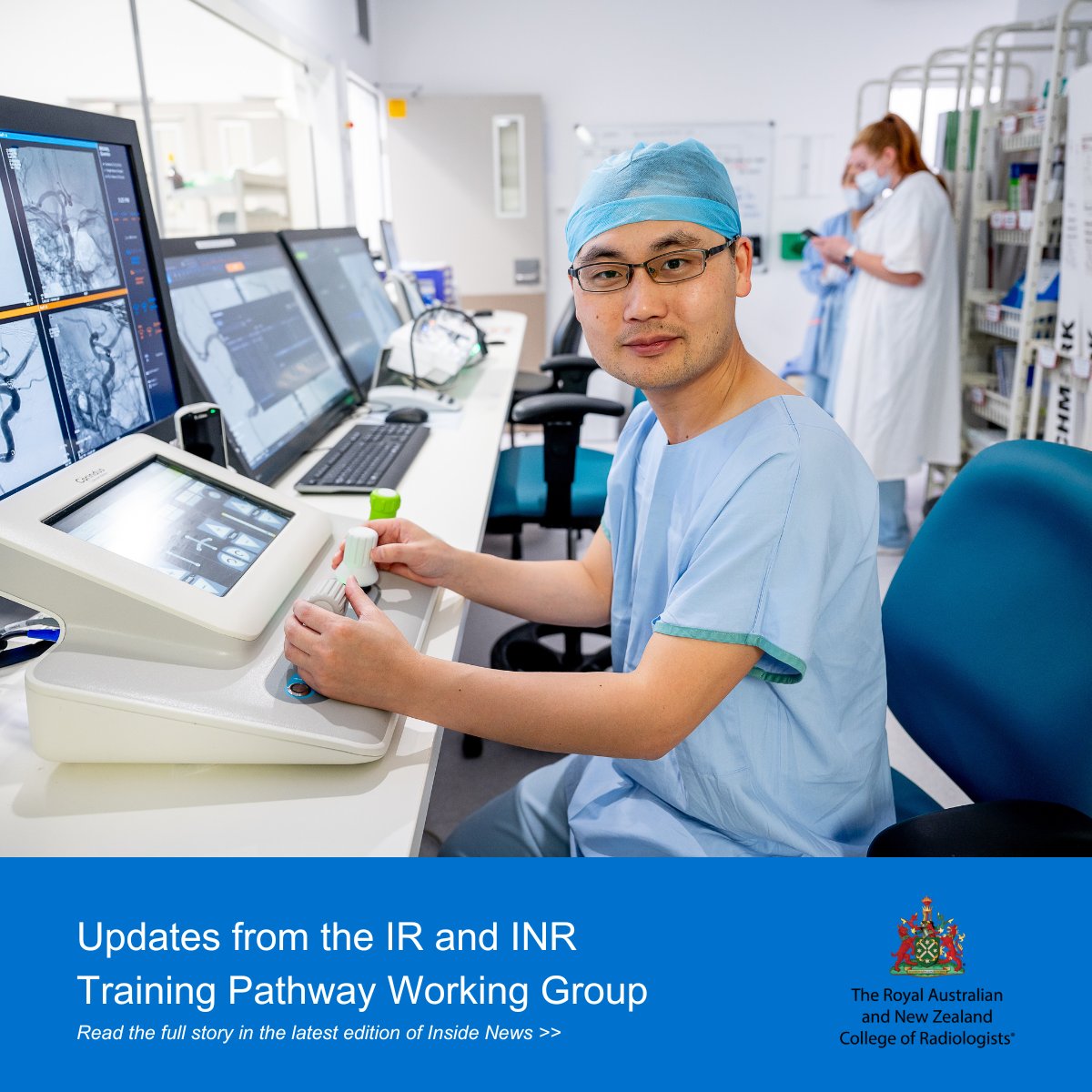 The IR and INR Training Pathway Working Group, under the direction of the College's Interventional Radiology Committee, is developing two dedicated training programs for interventional radiology and interventional neuroradiology. Learn more: ow.ly/CIf050QZ8Uz #RANZCR