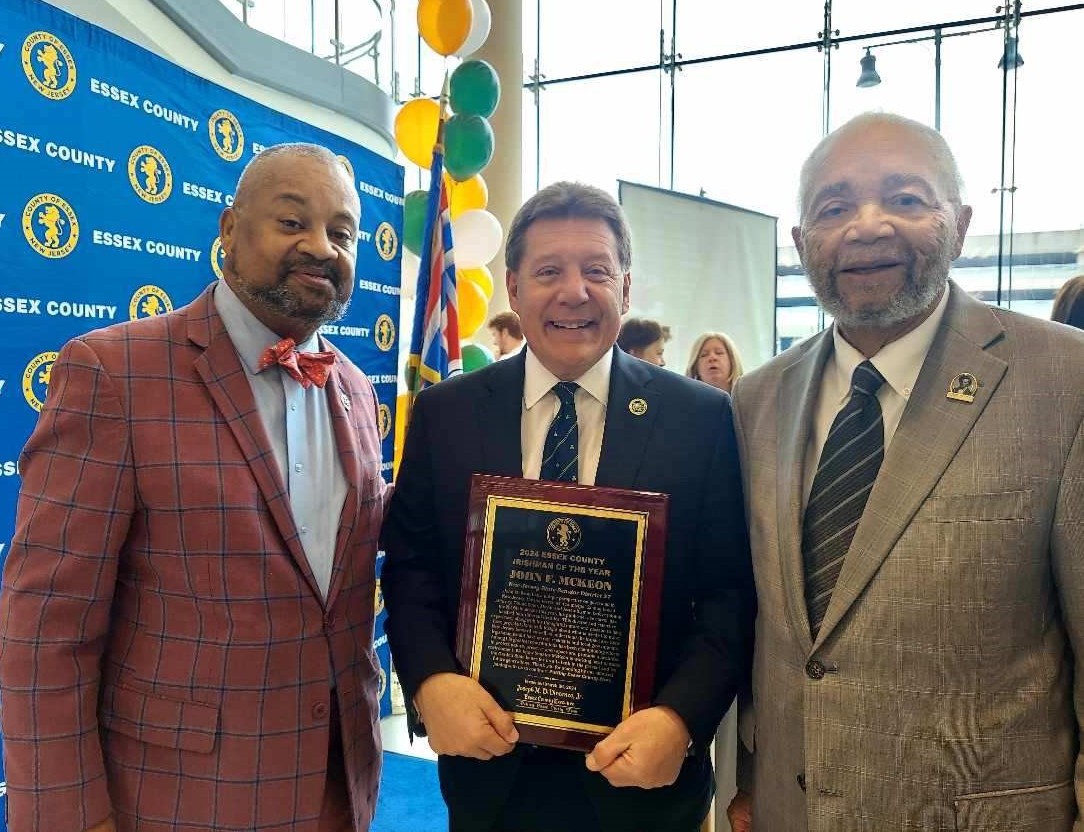 Today, Essex County celebrated its rich, Irish heritage. I spoke to the attendees and helped to honor NJ State Senator John McKeon with my uncle, William D. Payne.