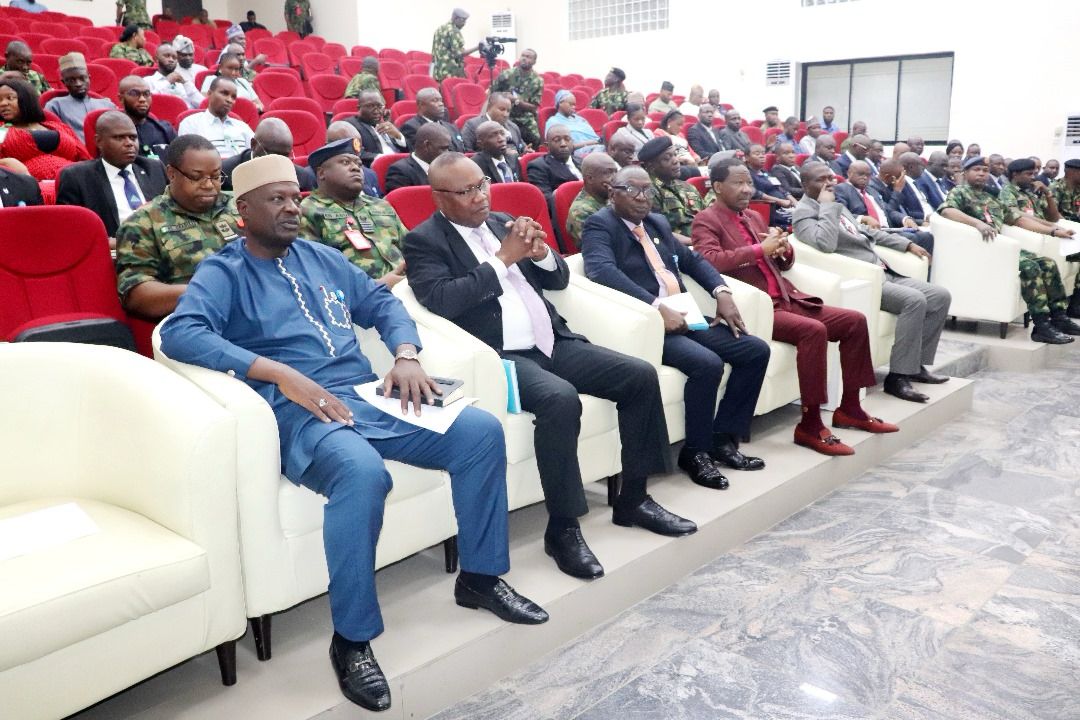 DefenceSpaceHQ's tweet photo. The Leadership &amp; Strategic Course 2/23 of Nigerian Army Resource Centre came on a study tour to the DSA as part of its curriculum for participants in the Course. The team from NARC was led by Maj Gen Gabriel Ode (rtd), accompanied by 5 members of the faculty and 36 participants https://t.co/y8GvtuOSr2