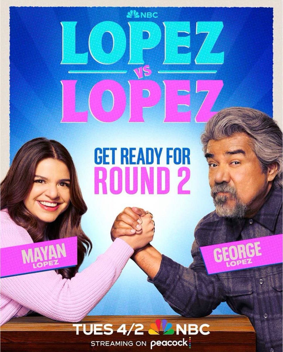 It’s time to get excited because #lopezvslopez season two is in a week! Steaming April 2nd on @peacock and on @NBCNews