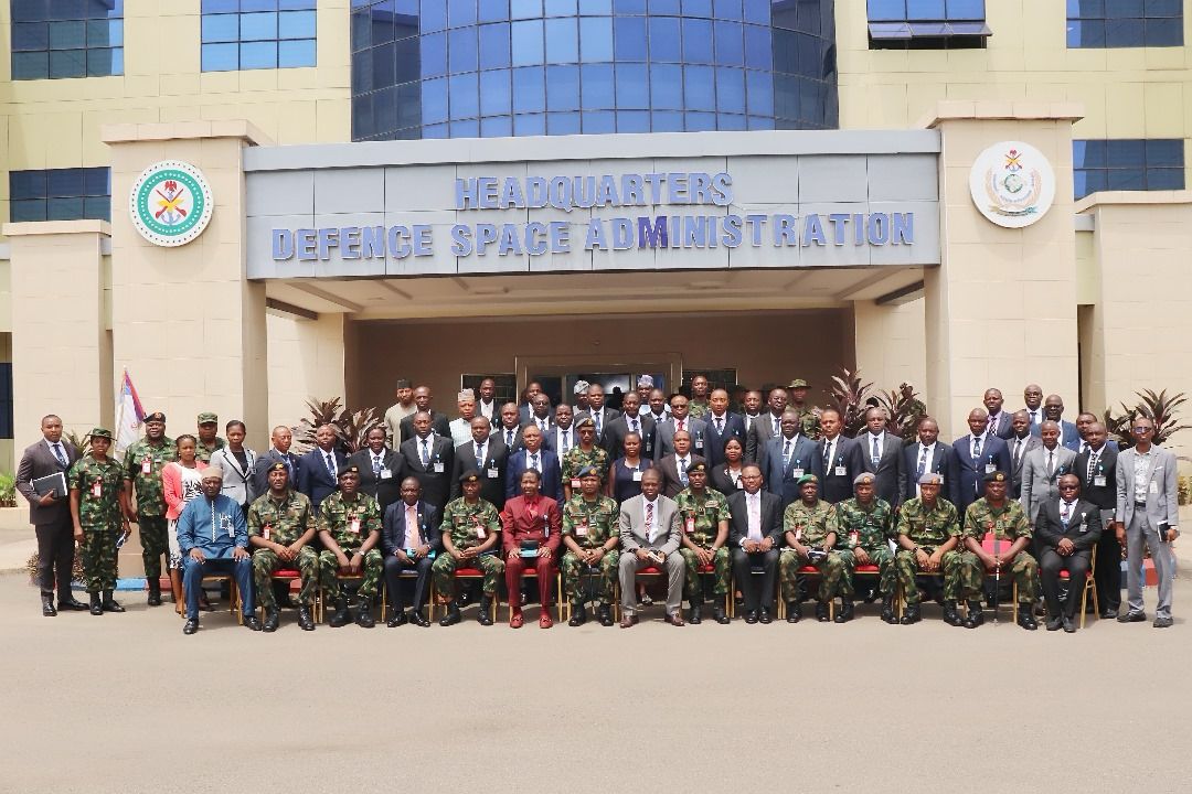 DefenceSpaceHQ's tweet photo. The Leadership &amp; Strategic Course 2/23 of Nigerian Army Resource Centre came on a study tour to the DSA as part of its curriculum for participants in the Course. The team from NARC was led by Maj Gen Gabriel Ode (rtd), accompanied by 5 members of the faculty and 36 participants https://t.co/y8GvtuOSr2