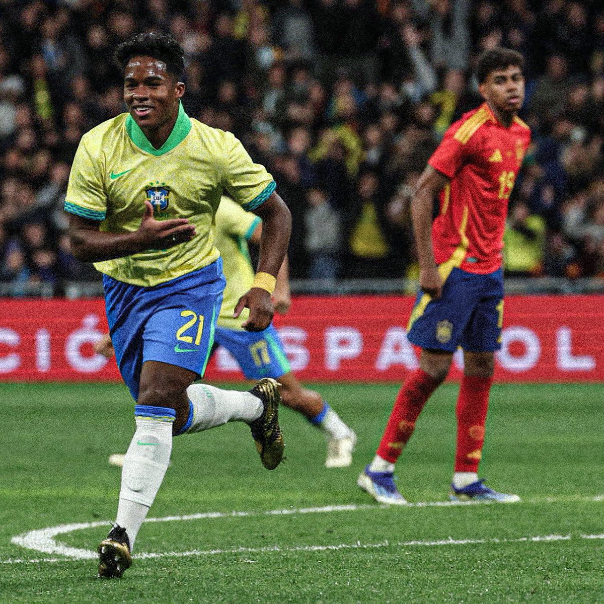 Endrick’s first goal at the Bernabéu ⭐️💎