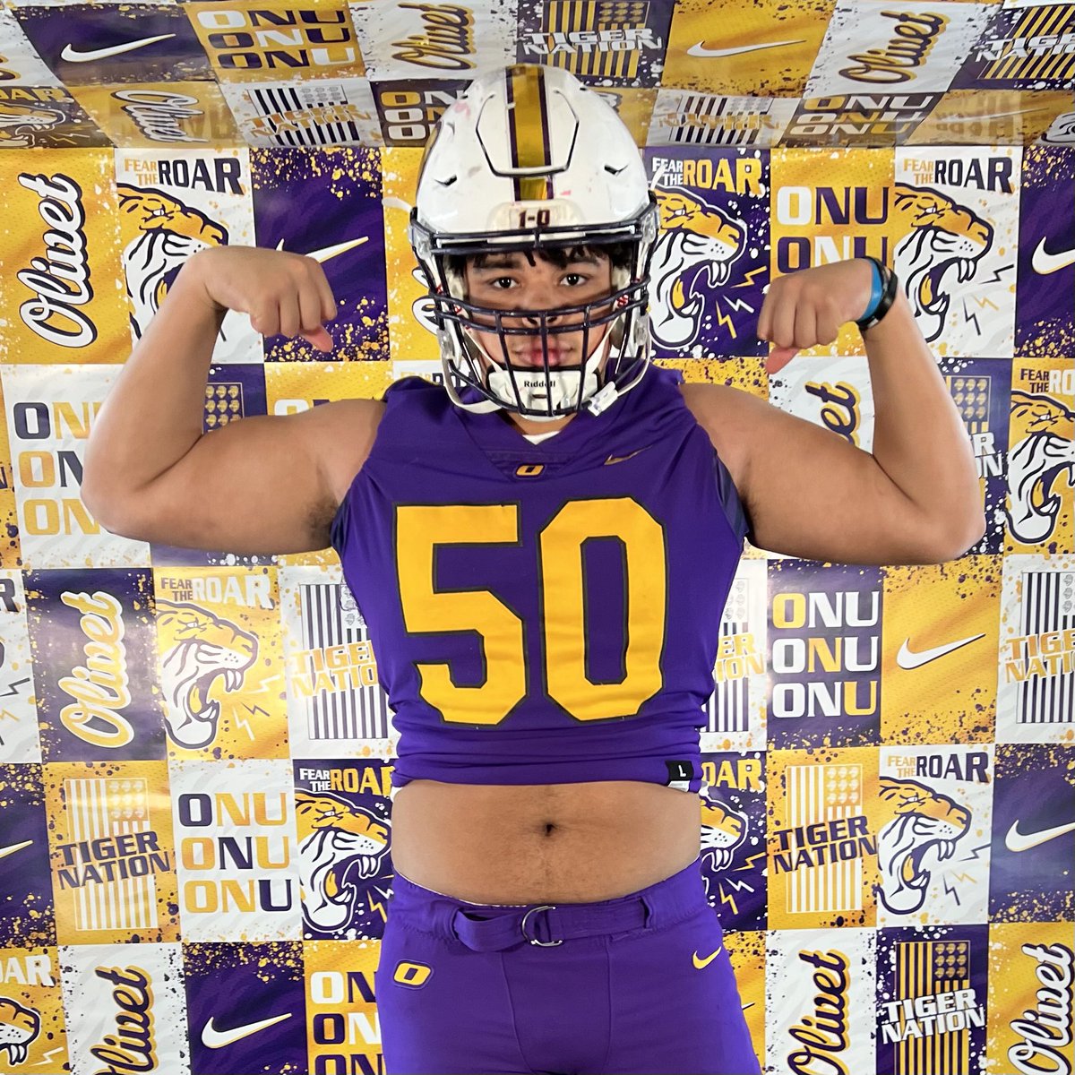 After a great time at Olivet Nazarene University I’m extremely blessed and grateful to say I’ve received an offer!🟡🟣 @ONAZFootball #GoldStandard @coachamitchell1 @CoachGarde @CoachBeckham @T_Wilson11 @RisingStars6 @UDJ_Football @CoachMattLewis