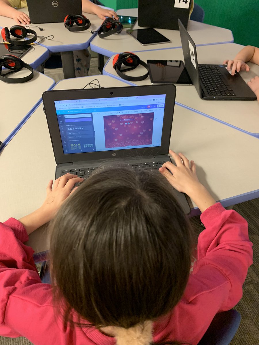 I love teaching kids a new #techtool! The @GutermuthES @JCPSGT kids learned how to use @canva today as a way of demonstrating their learning! They were so engaged!! ♥️♥️♥️ @B_is_for_Blatz @JCPS_LMS @JCASLKY