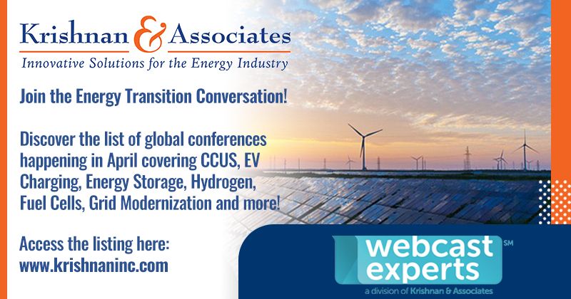 webcastexperts's tweet image. Explore the April schedule of #conferences and #tradeshows within the global #energy industry on the @Krishnan_Inc site!
krishnaninc.com/news/april-202…
#CCUS #EVCharging #EnergyStorage #Hydrogen #FuelCells #GridModernization #energyindustry #powerindustry #energytransition