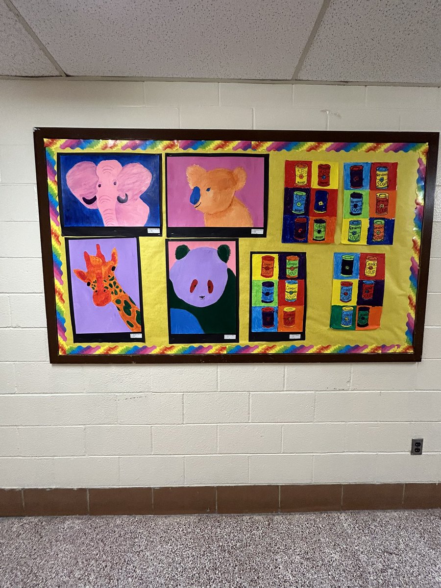 VMMSART (@vmmsart) on Twitter photo Artists are trying to brighten things up with this cold spring weather with these beautiful bright Warhol inspired Pop Art paintings! <a href="/VMMSMustangs/">Veterans Memorial Middle School</a> Artists are trying to brighten things up with this cold spring weather with these beautiful bright Warhol inspired Pop Art paintings! <a href="/VMMSMustangs/">Veterans Memorial Middle School</a>