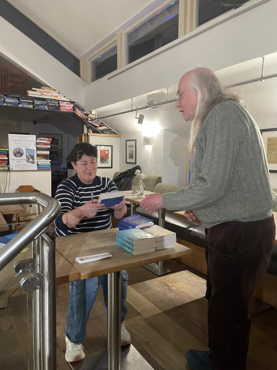 A wonderful evening with <a href="/Joannechocolat/">Joanne Harris</a> discussing Broken Light with a lovely audience in The Loft with <a href="/FocusMagAber/">Hannah</a>