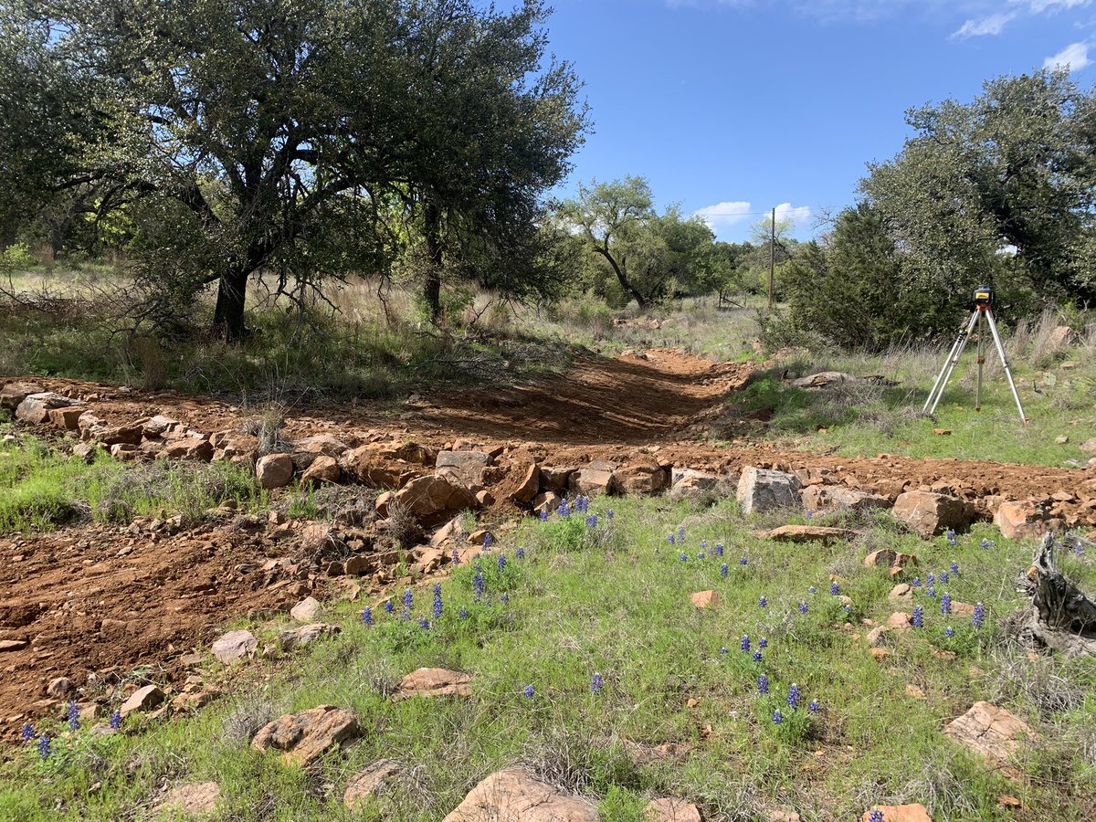 Freshly built One Rock Dam today. The stone is granite, gneiss, and schist. Plenty of it. This one is part of a series being built right now.