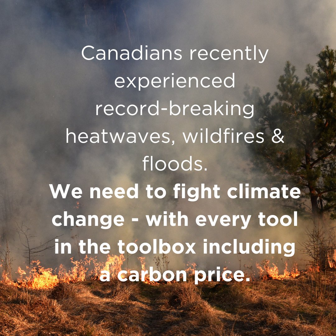 Climate policies have nothing to do with the affordability hardships Canadians are facing. Inflation is driven by multiple factors, like price-gauging by industries like oil & gas. The #CarbonPrice works and federal gov should proceed with the long-planned increase. #cdnpoli