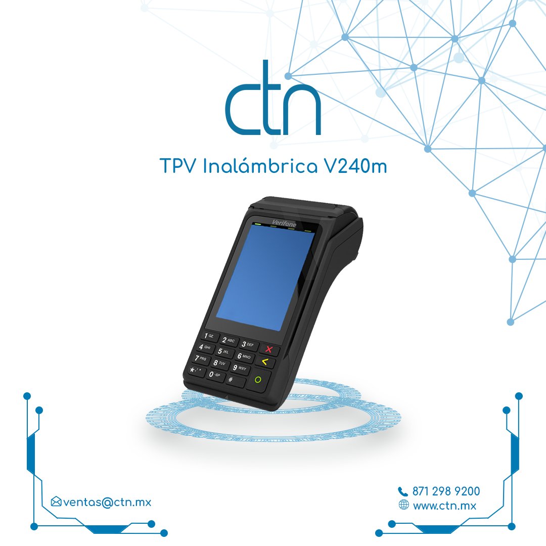CTNControlGas's tweet photo. ¿Quieres mejorar la movilidad en tu negocio? Nuestra verifone inalámbrica te permitirá realizar transacciones de forma fácil y rápida, sin importar dónde te encuentres en tu estación

¡Contáctanos por WhatsApp al 📞871 845 2783 para más información!

#CTN #verifone #TPV. https://t.co/3vTdZPSUgz