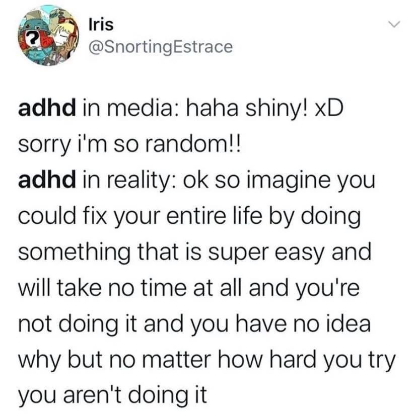 ADHD Memes (@adhdforreal) on Twitter photo 