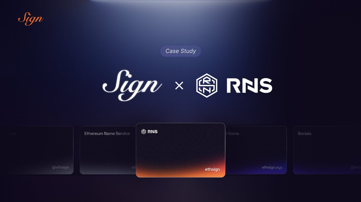 📙 SignX Case Study: @RNS_global 🪪 We're kicking off the SignX Program with 𝑰𝒅𝒆𝒏𝒕𝒊𝒕𝒚: What if your dapp allowed users to leverage their Palau ID, powered by RNS, for all their attestation needs? Learn how devs can utilize RNS and Sign Protocol to achieve this 🧵👇🏼