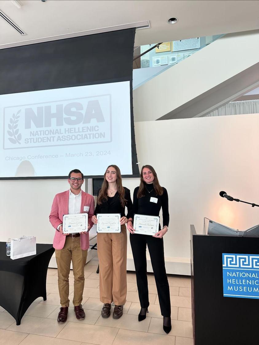 Honored to have received one of the 2023 Ariston-NHSA scholarships at the @HellenicMuseum this past weekend in Chicago. Grateful to the Ariston Foundation and the NHSA for this award 🇬🇷🇬🇷🇬🇷