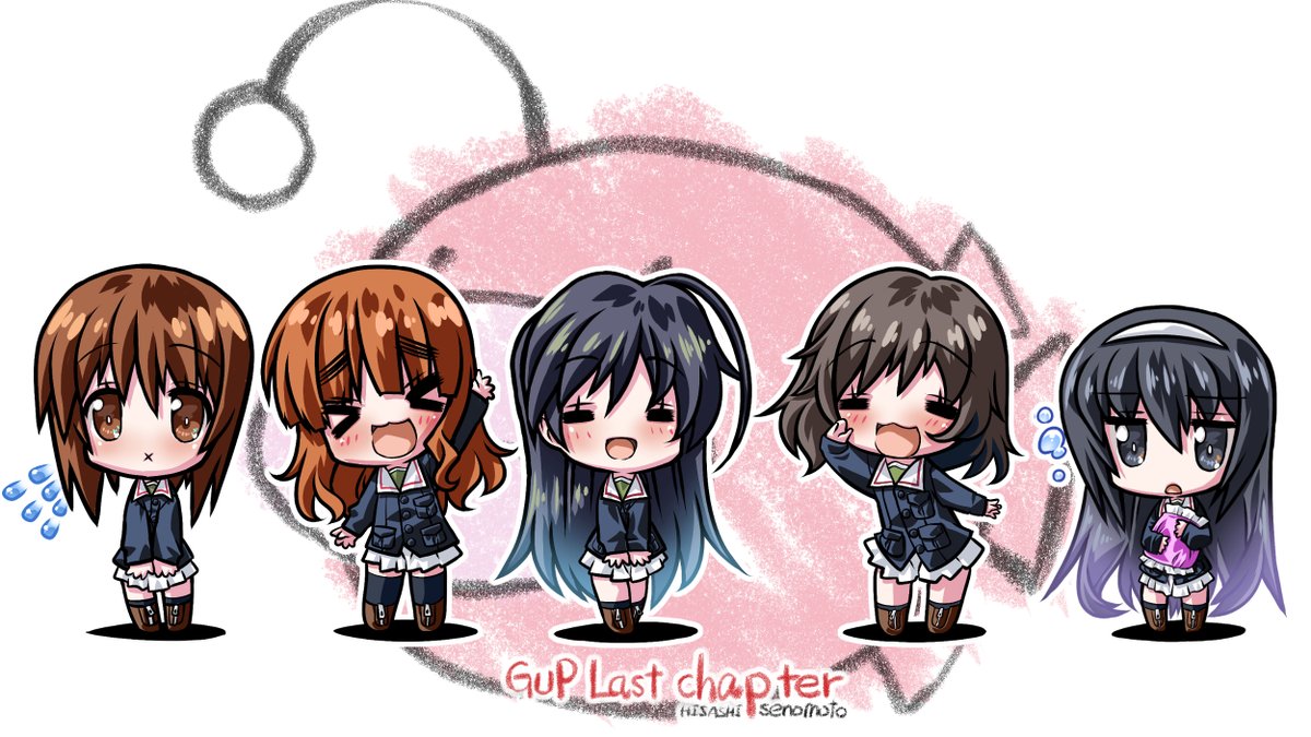 #みんなのデフォ絵と等身絵の比較が見たい
こうか? これでええんか。

#ガルパン 