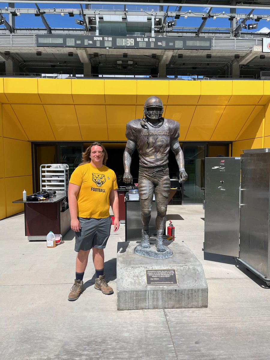 Had a great visit at ASU! @jbuttermore2 @GoldenBears_FB @ASUFootball @TheSunDevils