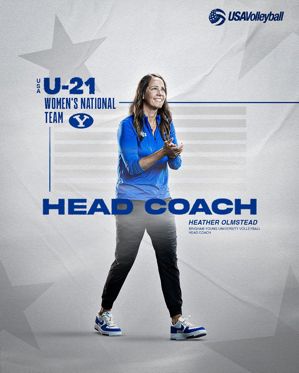 Coach Heather Olmstead on the national stage! 🇺🇸 She has been named the Women’s U21 National Team head coach🏐 🔗 shorturl.at/dIKN1