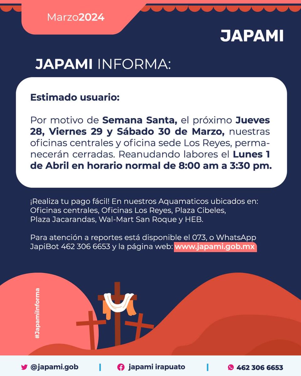 Aviso Importante para nuestras y nuestros usuarios.