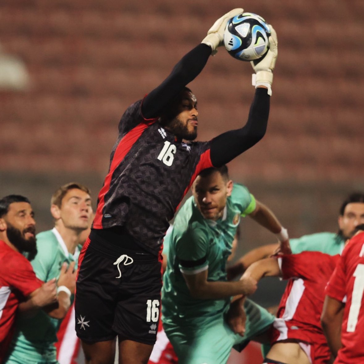 Congratulations to Rashed Al Tumi for making his international debut for @MaltaFA1900 this evening. Well deserved! 👏🏻🆎🧤 #internationalfootball #debut #gk