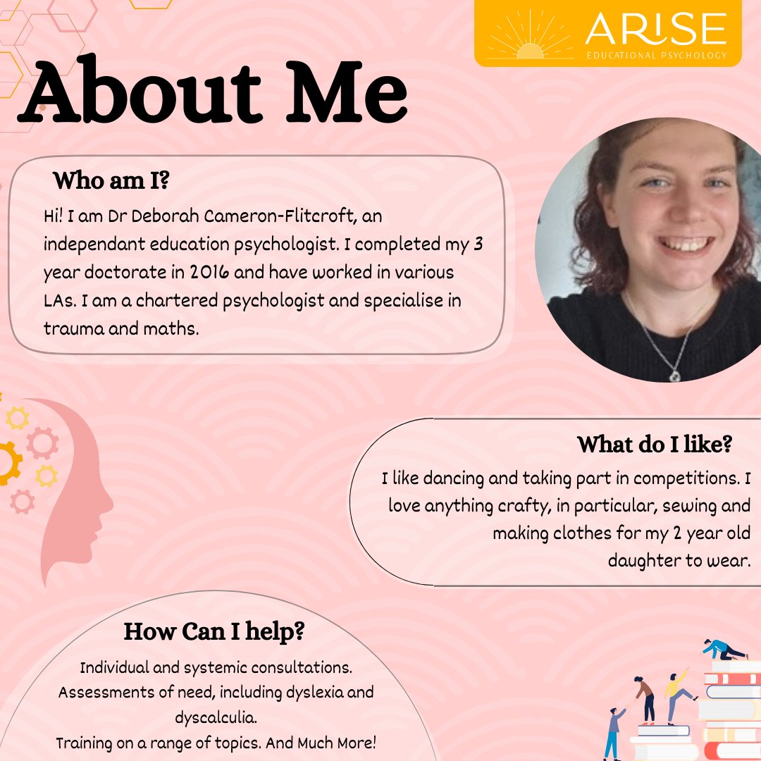 Hi! I'm an Educational Psychologist specialised in trauma and maths, dedicated to nurturing the growth, learning, and achievement of CYP. 🧠 👩‍🏫

#educationalpsychologist #ariseedpsych #learning #maths #aboutme #edpsych