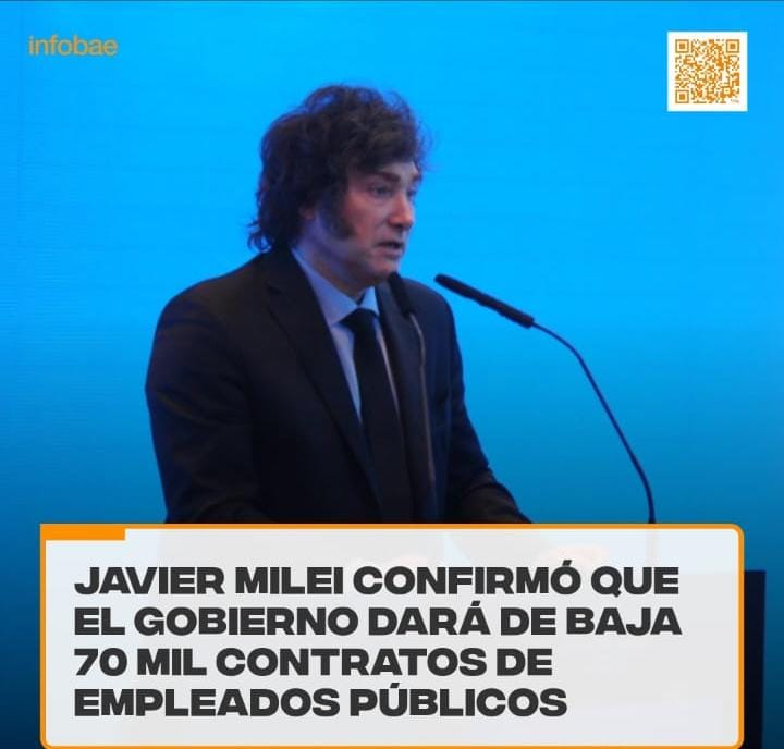 Señor Presidente <a href="/JMilei/">Javier Milei</a> enserio piensa en despedir a la mitad de los empleados públicos? Esta hablando de un imposible. 
Usted es amante del lenguaje contratafactico. Bajo ningún punto de vista va a poder echar 70.000 estatales. Si dispone esa cesantias masivas, cumplimos en
