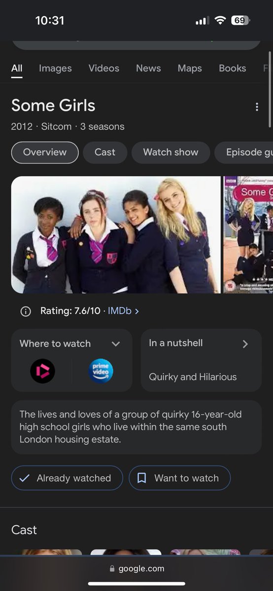 Respectfully.. shows like this should come back !! 
#somegirls #Tvshows #series #london #uk