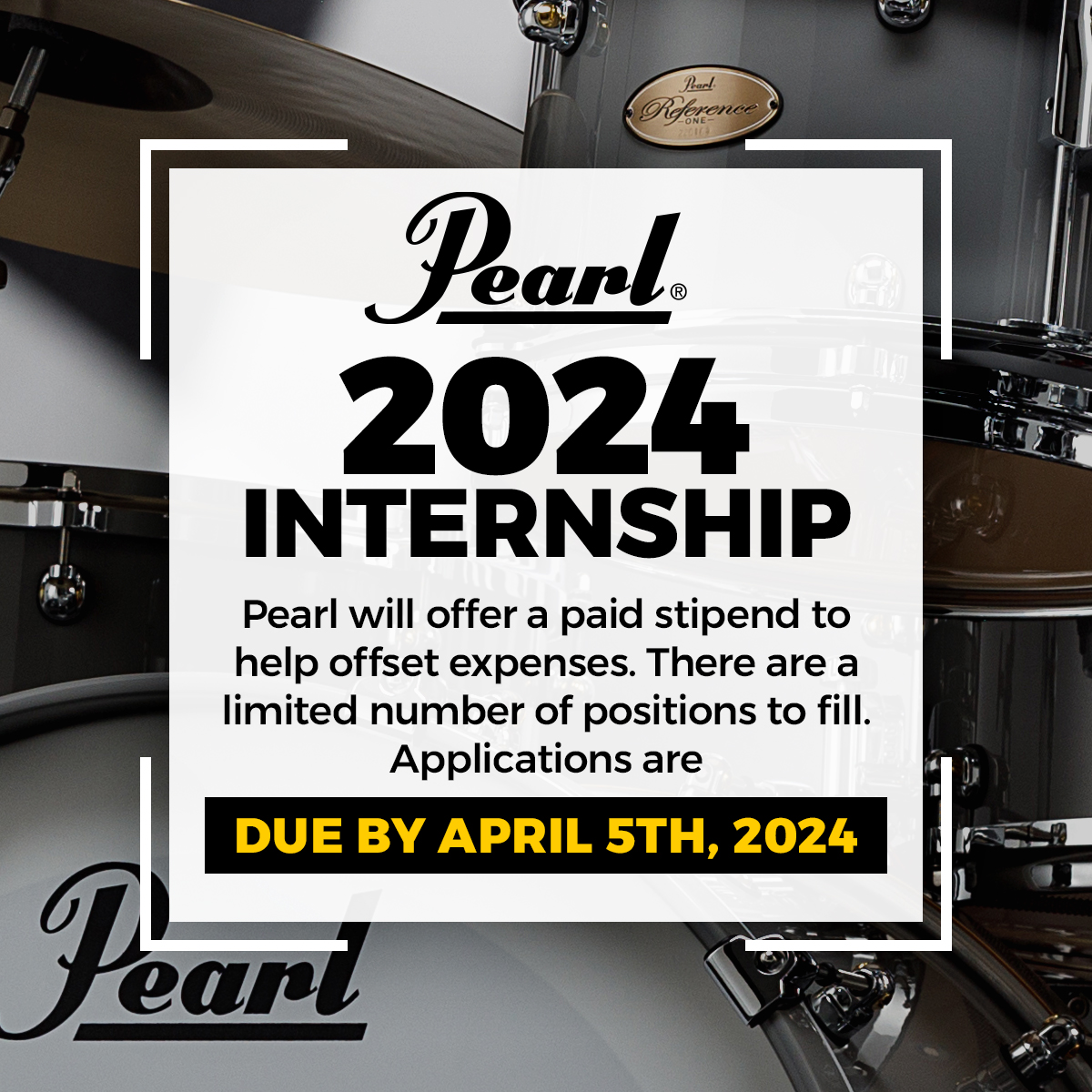 PearlDrumCorp's tweet image. How about spending your Summer at Pearl and getting paid for it?📷📷

Pearl's internship program provides a wide range of opportunities for students to gain insight into the marketing and distribution of percussion instruments in the US.

Applications are currently being accepted…