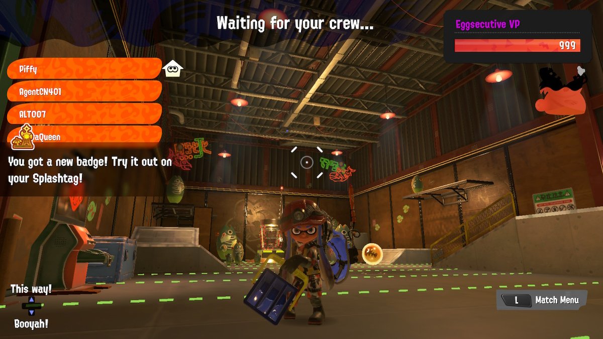 piffypoofed's tweet photo. Yay, got my 9's at the Smokeyard! Thank you @BigCN401 @ZebraQueenzy @ALT_0_0_7 and guest star @InklingOnFire for playing! We all deserved a post-game nap. #Splatoon3 #NintendoSwitch https://t.co/AVebEkOLCs