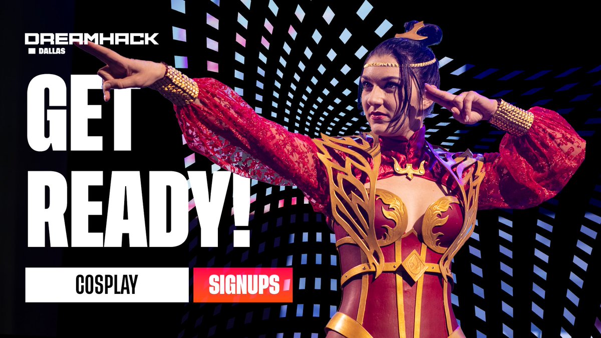 Hope you didn't miss that the Cosplay signups for #DHDallas have opened. 🎭 Find more information and the signup forms ➡️ dreamhack.com/dallas/cosplay/