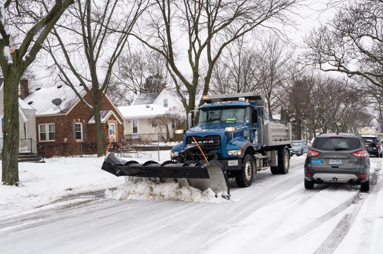SNOW UPDATE: Crews are still out plowing and salting main streets, bridge decks, and residential hills in @cityofsaintpaul. To keep the roads safe as the temps drop, we are focusing on addressing areas of ice build up on arterial roads. Updates: stpaul.gov/snow