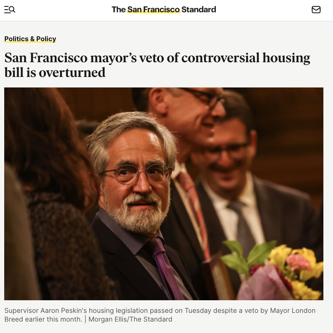 We have to build 80,000 units of housing by 2031. Yet again, Dean Preston has voted to BAN new housing in SF. This is not progressive. It’s time for all neighborhoods to do their fair share in building housing. We must build housing at all levels. Now.