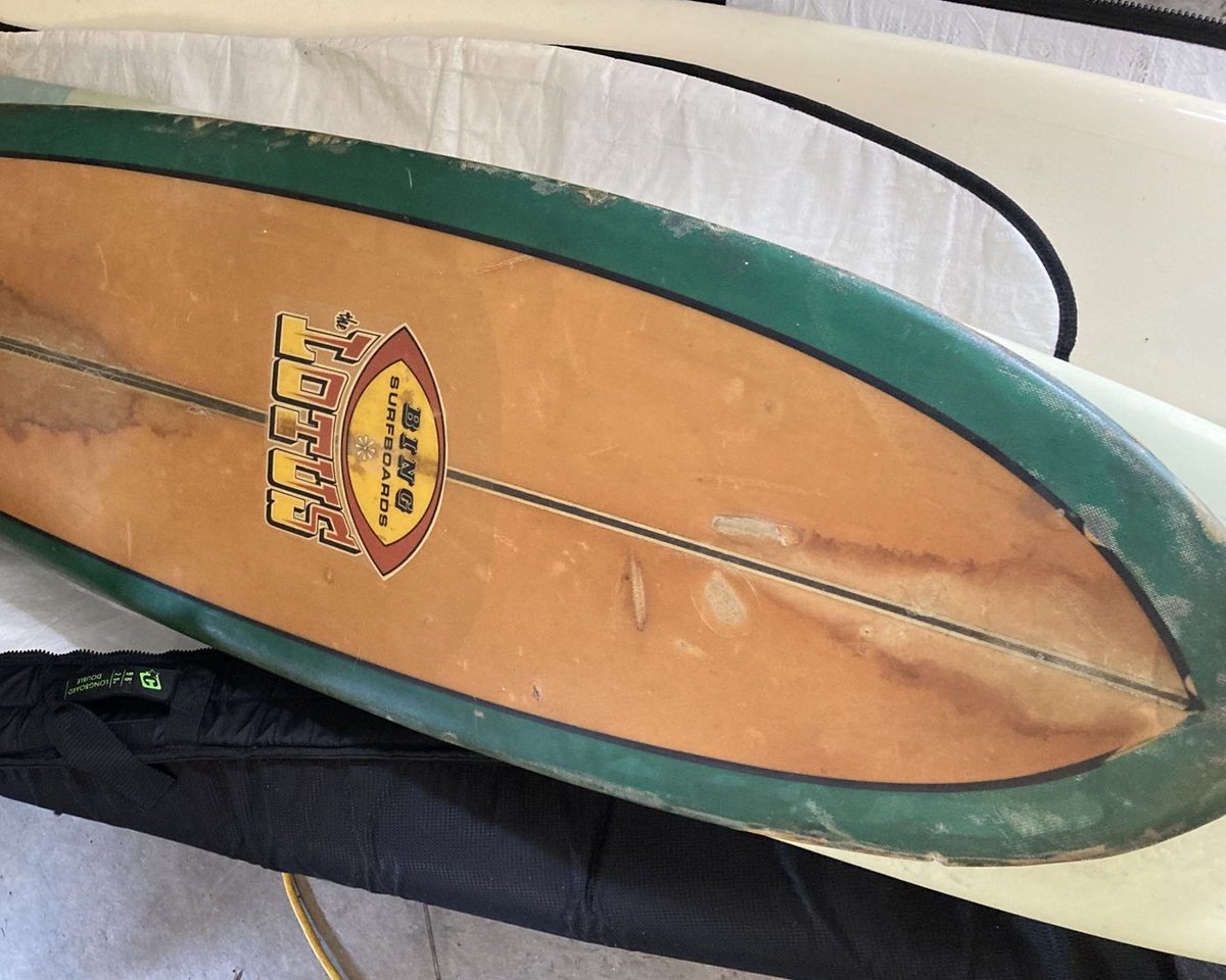 swaylocks's tweet photo. Restore Bing Lotus

https://t.co/2FDDC7YJcQ

#vintage, #single-fin, #restoration, #bing, #swaylocks, #surfboarddesign, #surfcraft, #surfboardbuilder, #surfing, #surfboards https://t.co/WZHtvolqUz