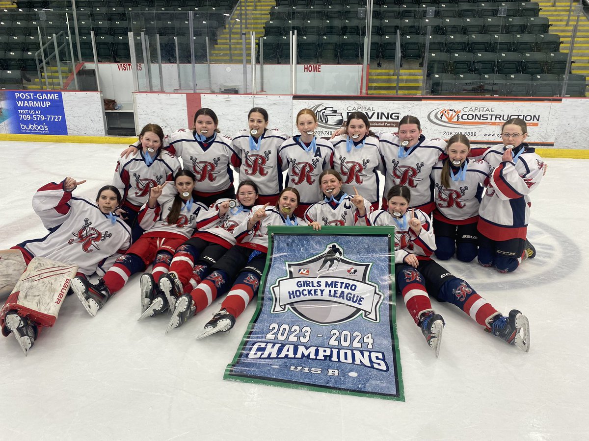 CbrFemale's tweet photo. Congrats to U15 blue team on winning gold last night on home ice in metro league playoffs.    WTG girls! https://t.co/UBheL2vM9O