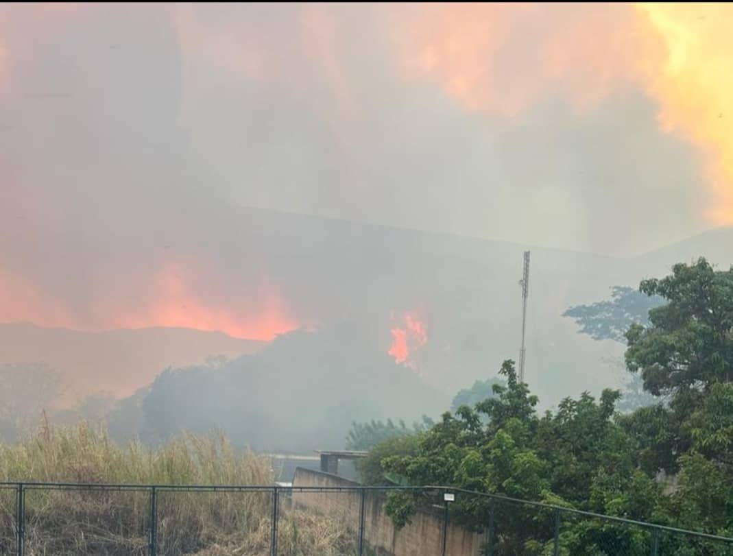 #26Mar | Personal del Sistema Nacional de Gestión de Riesgos, combaten  Incendio Forestal en el sector Guamita del Parque Nacional Henry Pittier, en el Edo. Aragua .