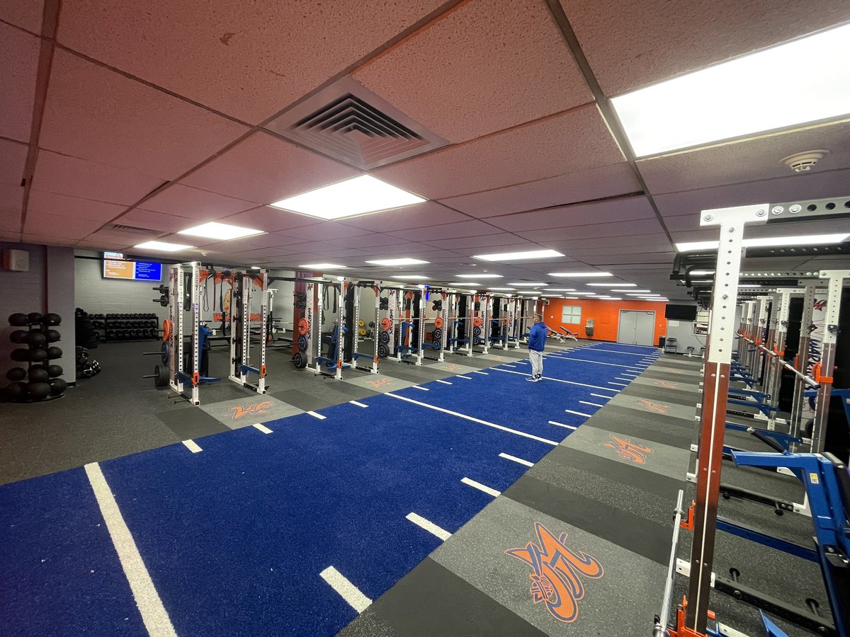 Incredible weight room renovation for the Warriors of Westwood! So much versatility in the space for their student athletes #ReppinTheWood #TeamRFS @bradyjaxson @WestwoodFBMesa @WestwoodMesa @EubanksAD