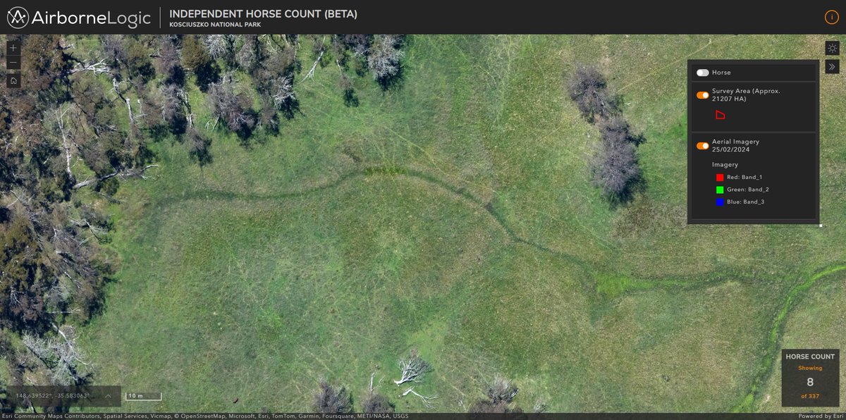 ISCAustralia's tweet image. Alarming aerial images have been publicly released by Airborne Logic showing the destruction caused by feral horses in Kosciuszko NP.
Almost everywhere you look there are webs of horse tracks scarring what is meant to be a pristine landscape.
We've pulled them together in a🧵👇