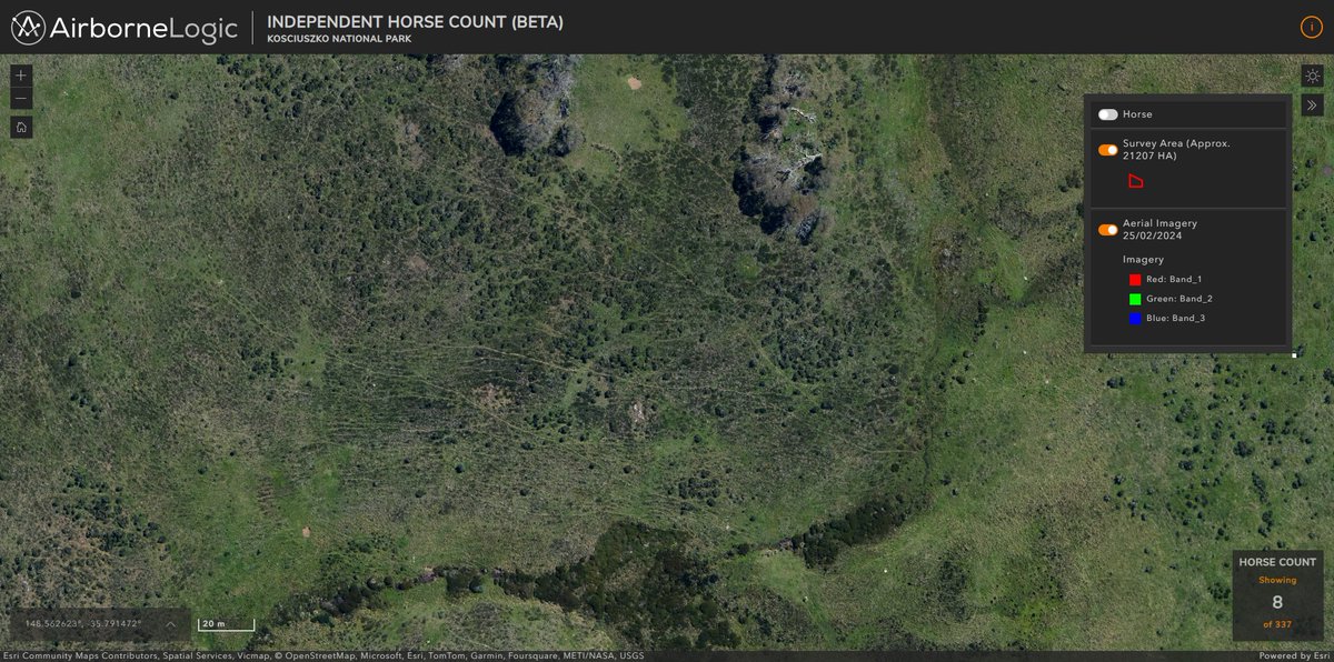 ISCAustralia's tweet image. Alarming aerial images have been publicly released by Airborne Logic showing the destruction caused by feral horses in Kosciuszko NP.
Almost everywhere you look there are webs of horse tracks scarring what is meant to be a pristine landscape.
We've pulled them together in a🧵👇
