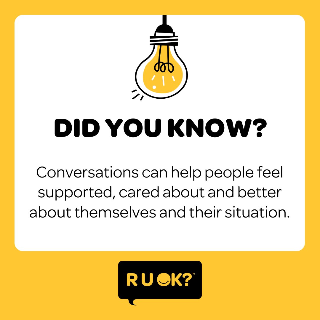 People won’t always tell you if something’s troubling them. That's why it’s important you make asking, ‘are you OK?’ a part of your everyday relationships with those you care about. Find more tips at bit.ly/2ZcG05n