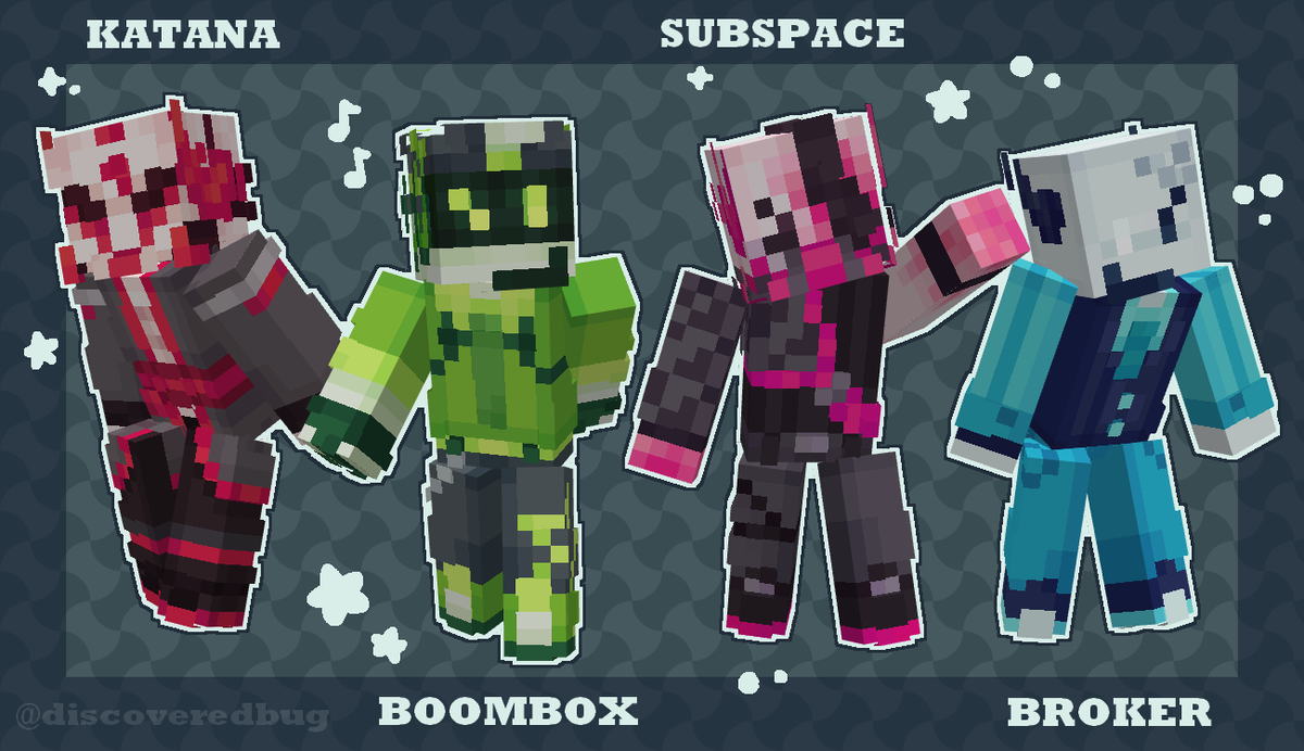KATANA, BOOMBOX, SUBSPACE 
&amp; BROKER JOINED THE GAME!
[ #phighting #phightingart ]
LINK TO THE SKINS BELOW