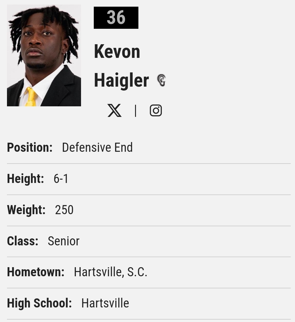 Appalachian State DL Kevon Haigler entered the portal as a grad transfer; he totaled 41 tackles, 8.5 TFL and 1.5 sacks during his time with the Mountaineers @K_Haigler28