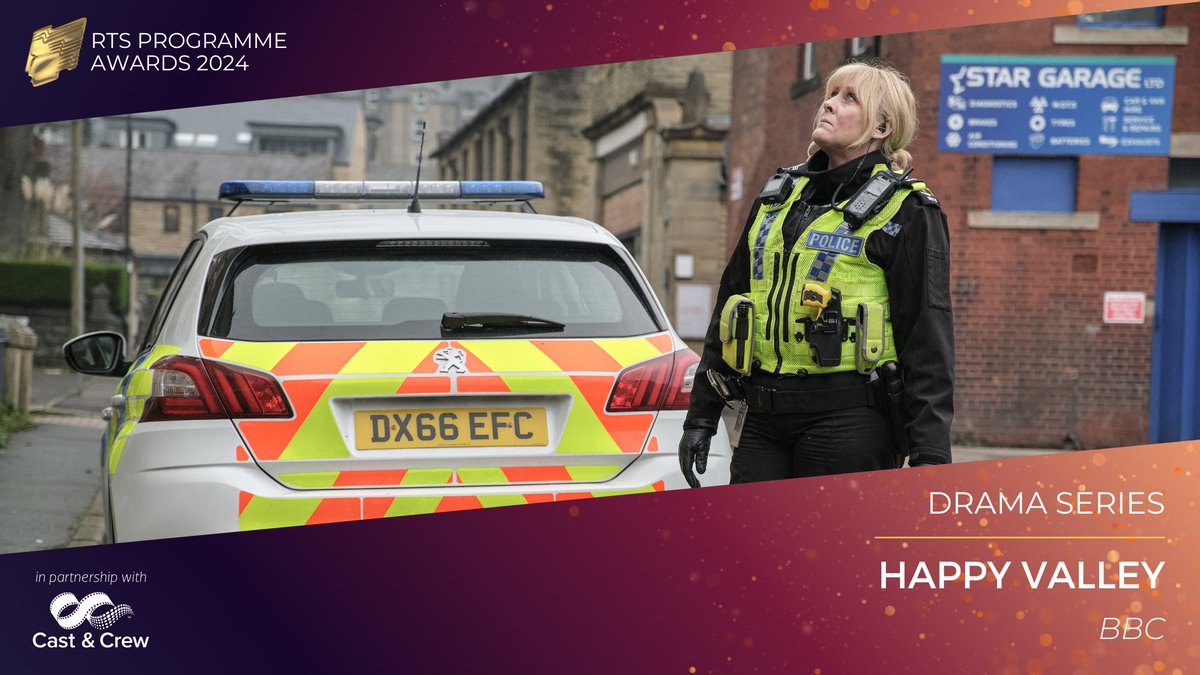 The Drama Series award goes to Happy Valley. “It’s game changing, top-of-the-class drama,” said the jury. “Sometimes operatic in scale, but attentive to the tiniest detail” #RTSAwards