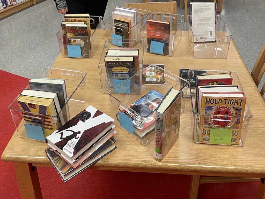 tchslib's tweet photo. Starting the long process of ditching Dewey in our nonfiction section by recategorizing Historical Fiction into “Historical” subcategories!!! We are so pumped for this project 😍👏 https://t.co/z57FeyzIPI